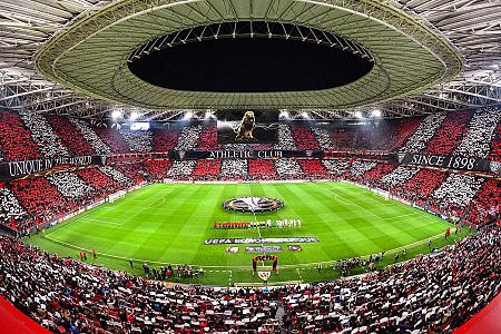 Minutes by club-trained players: Athletic Club at the top